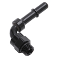 Picture of 3/8" SAE Quick-Disconnect x 6 SAE ORB Port Male Swivel 90 Deg O-ring seal, Black