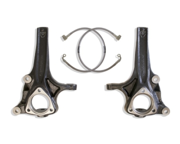 Picture of MaxTrac 19-24 RAM 1500 2WD 4in Front Lift Spindles w/Extended DOT Compliant Brake Lines