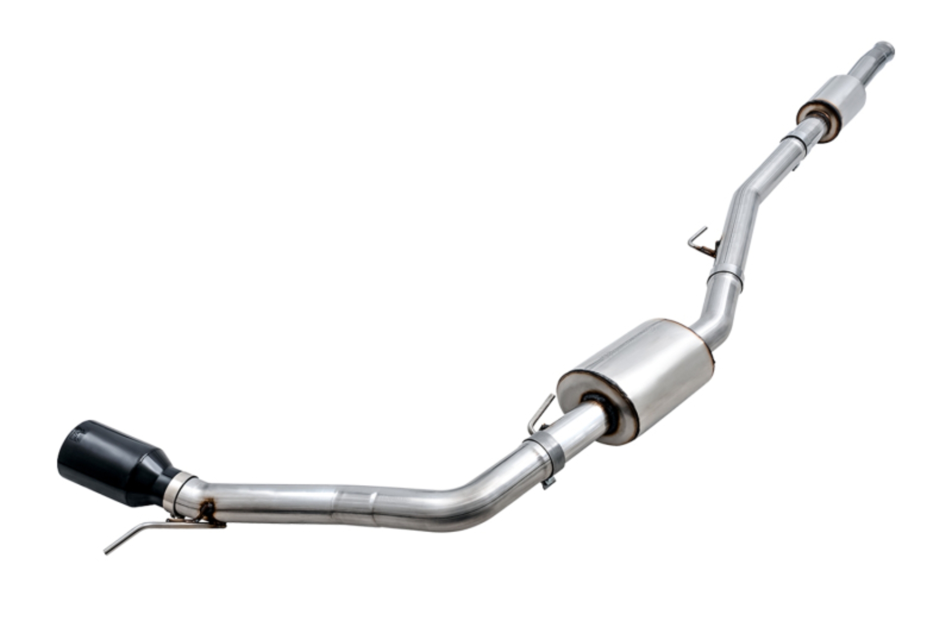 Picture of AWE Tuning 20-21 Jeep Gladiator JT 3.6L Tread Edition Cat-Back Single Side Exhaust - Diamond Blk Ti