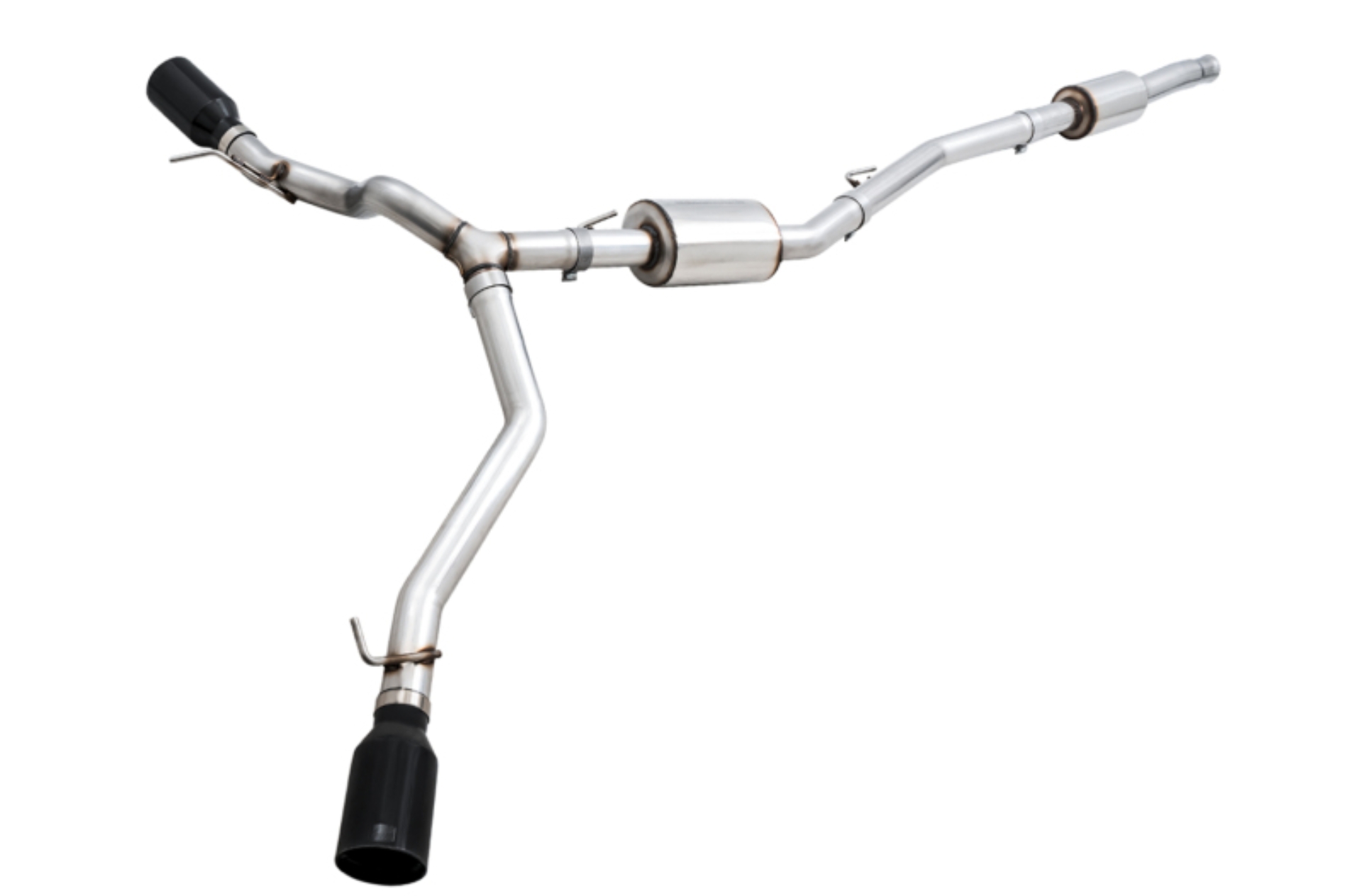 Picture of AWE Tuning 20-21 Jeep Gladiator JT 3.6L Tread Edition Cat-Back Dual Exhaust - Diamond Black Tip