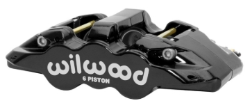 Picture of Wilwood Caliper - Aero-DS Forged Six-Piston Caliper Black 6.52in Piston 1.25in Rotor - Black