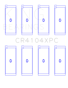 Picture of King Engine Bearings Audi/VW 83-03 1.6L/1.8L/2.0L Performance Coated Rod Bearing Set