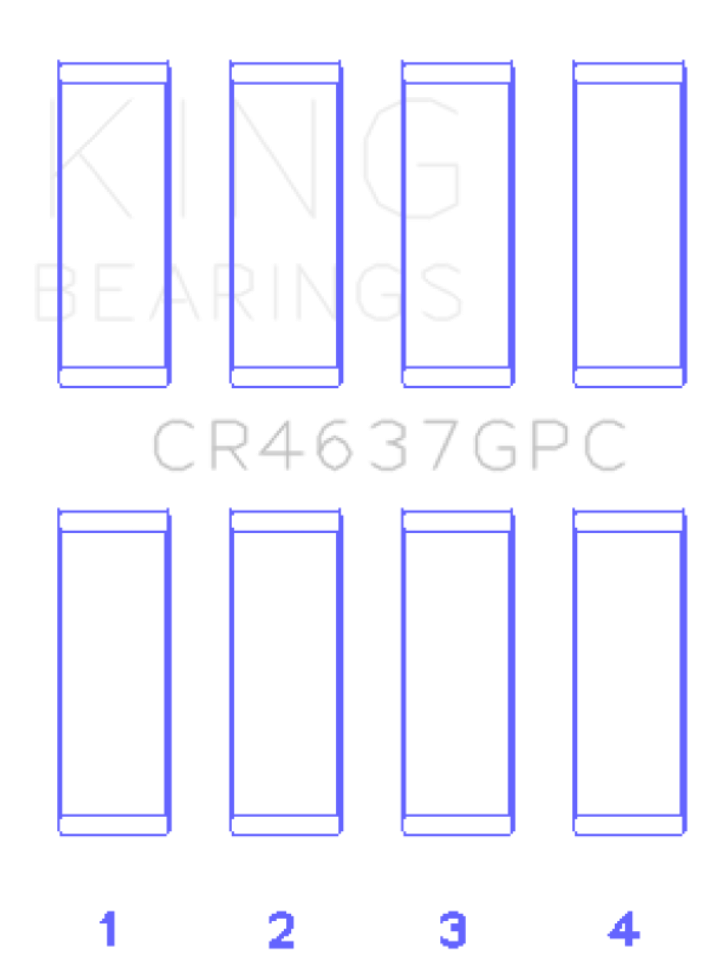 Picture of King Engine Bearings Audi BYT/CDNC/CCZD/CPSA Coated Performance Connecting Rod Bearing Set