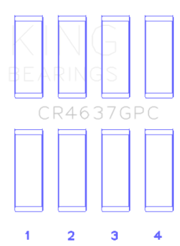 Picture of King Engine Bearings Audi BYT/CDNC/CCZD/CPSA Coated Performance Connecting Rod Bearing Set