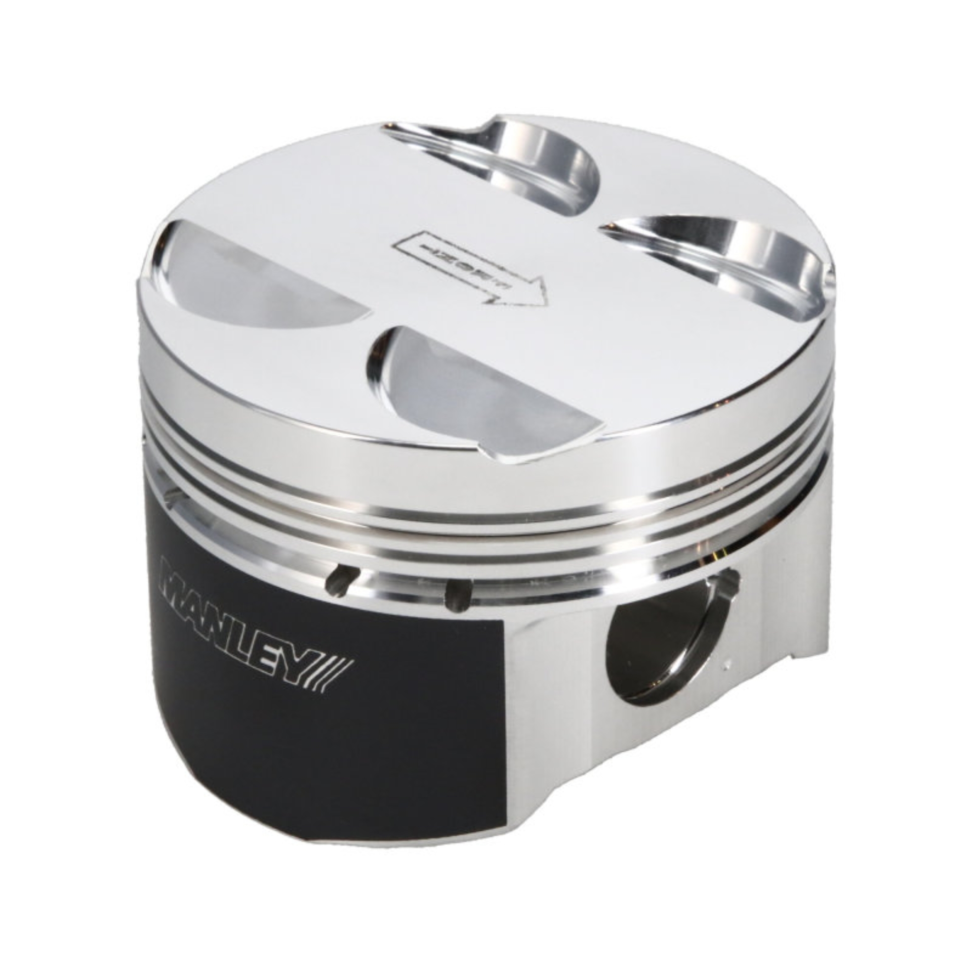 Picture of Manley 16+ Nissan VR30DDTT 86mm Bore Grade 2 10:1 CR -3.5cc Dome Flat Top Piston w/ Rings (SINGLE)