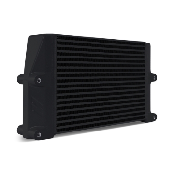 Picture of Mishimoto Heavy-Duty Oil Cooler - 10in. Same-Side Outlets - Black