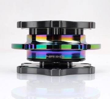 Picture of NRG Quick Release SFI SPEC 42.1 - Gun Metal Body / Gold Shinny Ring