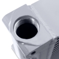 Picture of Mishimoto Heavy-Duty Oil Cooler - 10in. Same-Side Outlets - Silver