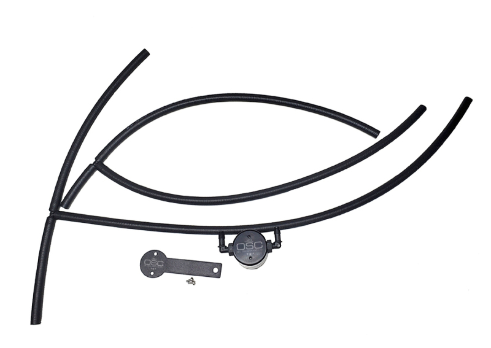 Picture of J&L 16-24 Nissan Titan 5.6L Passenger Side Oil Separator 3.0 - Black Anodized