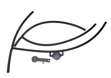 Picture of J&L 16-24 Nissan Titan 5.6L Passenger Side Oil Separator 3.0 - Black Anodized