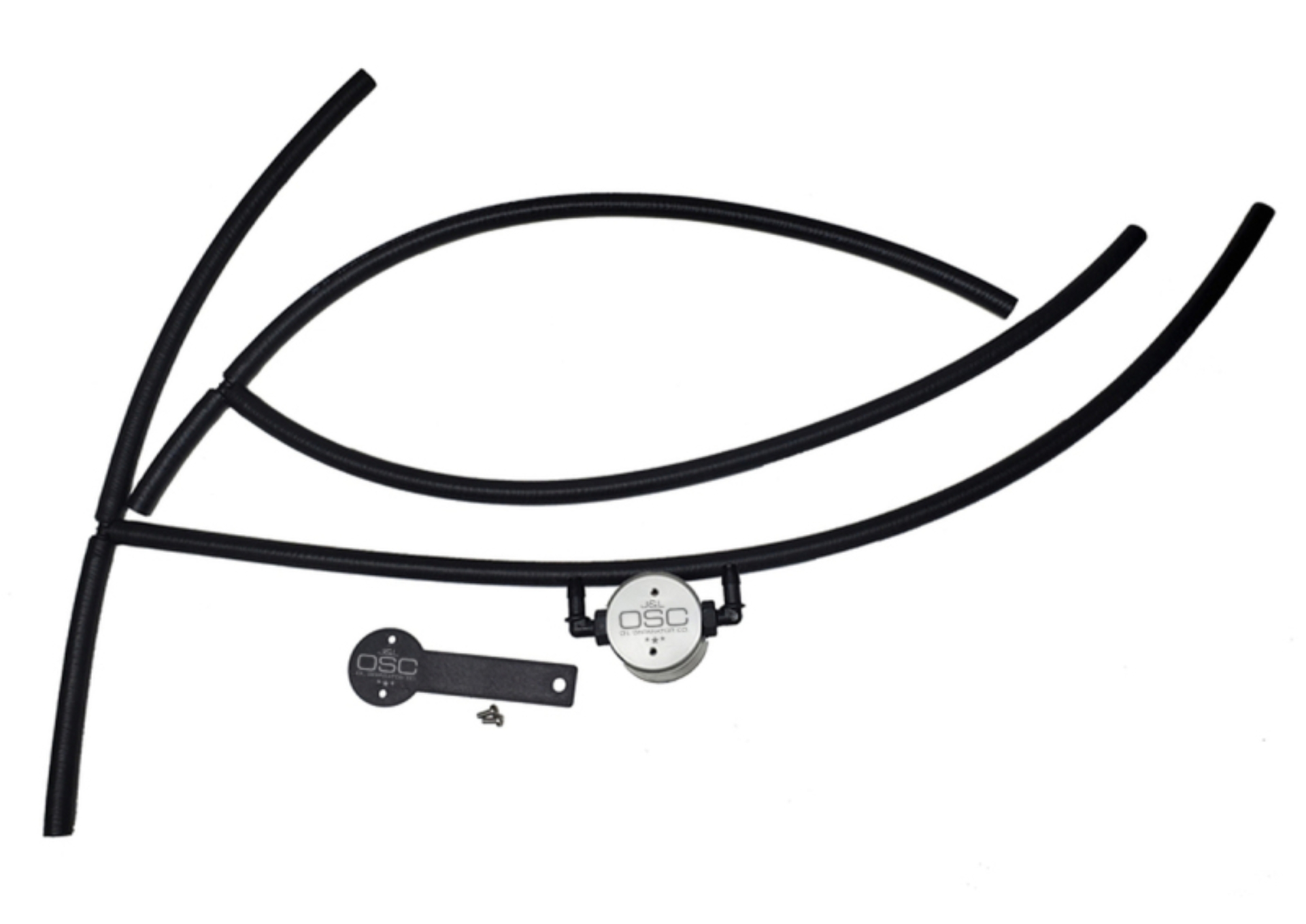Picture of J&L 16-24 Nissan Titan 5.6L Passenger Side Oil Separator 3.0 - Clear Anodized