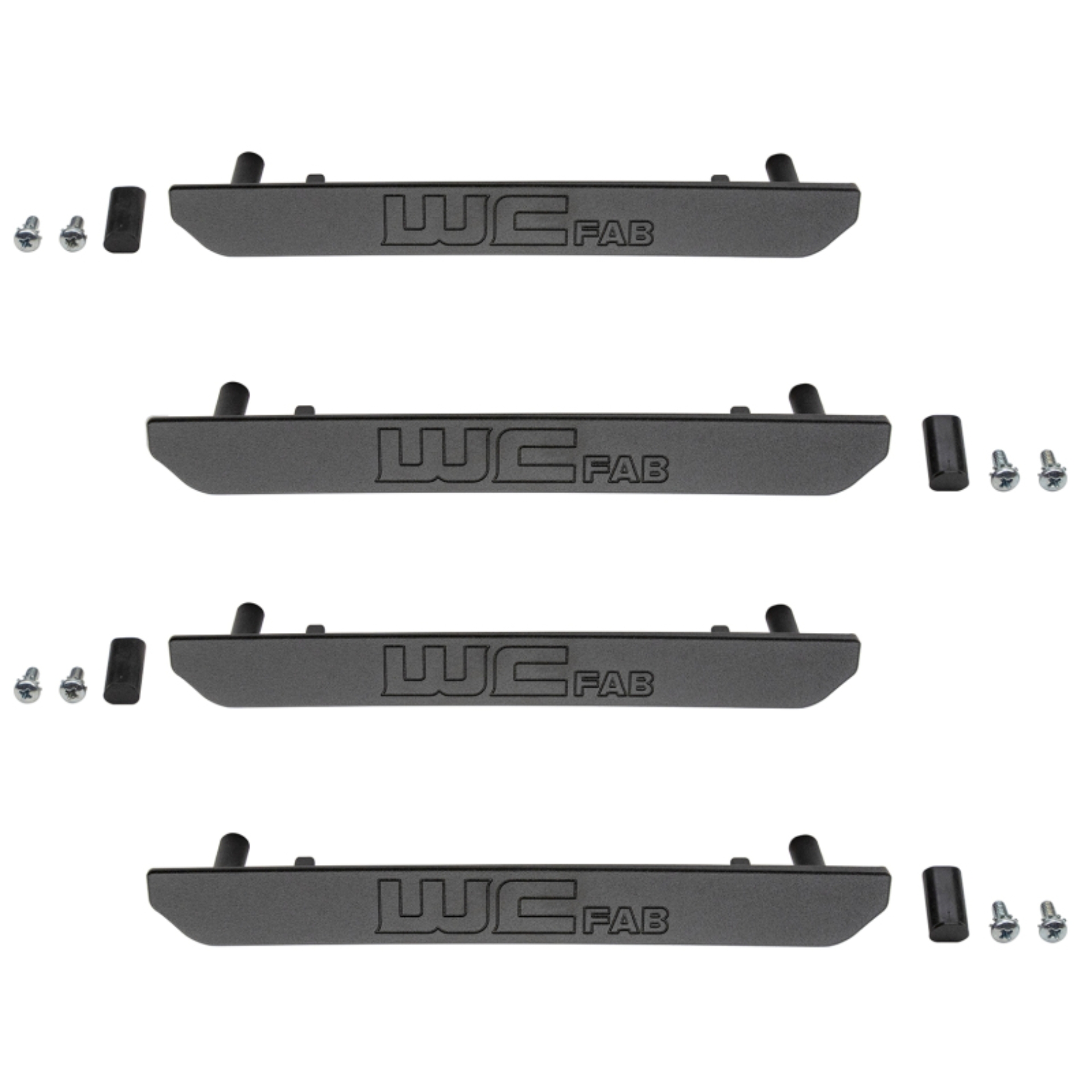 Picture of Wehrli 2020+ GMC 2500/3500HD Fender Flare Marker Light Delete Kit w/Logo - Fine Texture Black