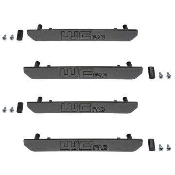 Picture of Wehrli 2020+ GMC 2500/3500HD Fender Flare Marker Light Delete Kit w/Logo - Fine Texture Black