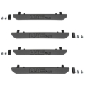 Picture of Wehrli 2020+ GMC 2500/3500HD Fender Flare Marker Light Delete Kit w/Logo - Fine Texture Black