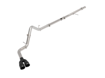Picture of aFe Rebel XD Series 3in 304SS DPF-Back 20-21 GM Trucks L6-3.0L (td) LM2 - Dual Black Tip