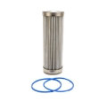 Picture of Fuelab 6 Micron Stainless Steel Replacement Element - 6in w/2 O-Rings & Instructions