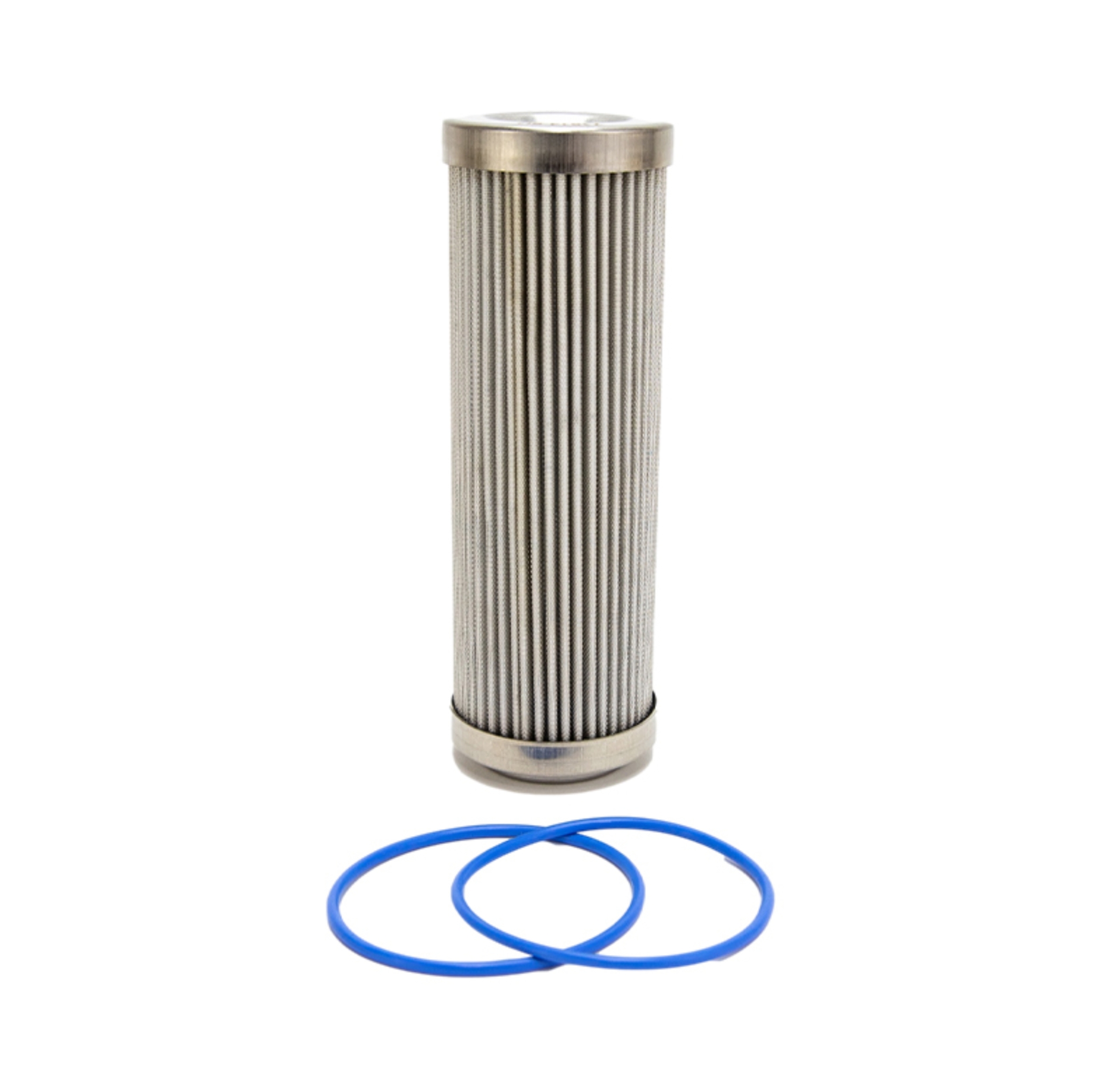 Picture of Fuelab 6 Micron Stainless Steel Replacement Element - 6in w/2 O-Rings & Instructions