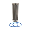 Picture of Fuelab 40 Micron Stainless Steel Replacement Element - 6in w/2 O-Rings & Instructions