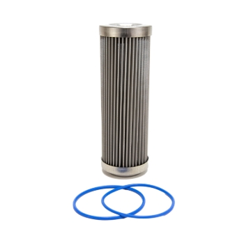 Picture of Fuelab 40 Micron Stainless Steel Replacement Element - 6in w/2 O-Rings & Instructions