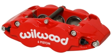 Picture of Wilwood Caliper Forged Narrow Superlite L/H FNSL6R-DS Dust Seal 1.62/1.12 1.10in Rotor Width - Red