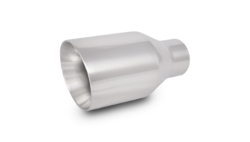 Picture of Vibrant 2.5in ID Single 4in OD Round SS Exhaust Tip (Double Wall Angle Cut)