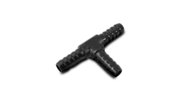 Picture of Vibrant 3/8in Barbed Tee Adapter - Black Anodized