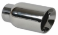 Picture of Vibrant 2.5in ID Single 4in OD Round SS Exhaust Tip (Double Wall Angle Cut)