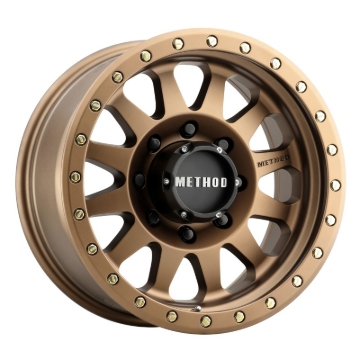 Picture of Method MR304 Double Standard 17x8.5 0mm Offset 8x6.5 130.81mm CB Method Bronze Wheel