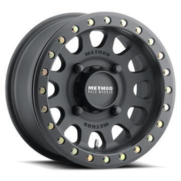 Picture of Method MR401 UTV Beadlock 15x7 / 5+2/38mm Offset / 4x156 / 132mm CB Matte Black Wheel