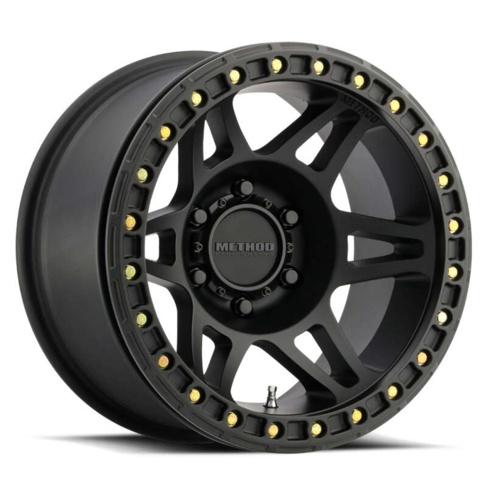 Picture of Method MR106 Beadlock 17x9 -44mm Offset 8x6.5 130.81mm CB Matte Black w/BH-H36125 Wheel