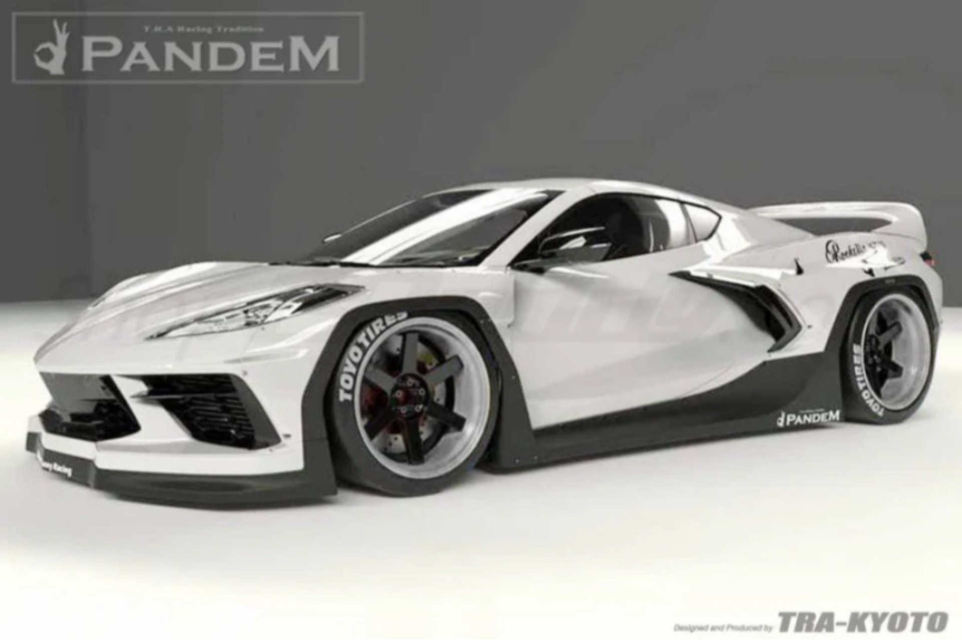 Picture of GReddy Pandem RB 2020+ Chevrolet Corvette C8 Complete Wide Body Aero Kit w/ Wing