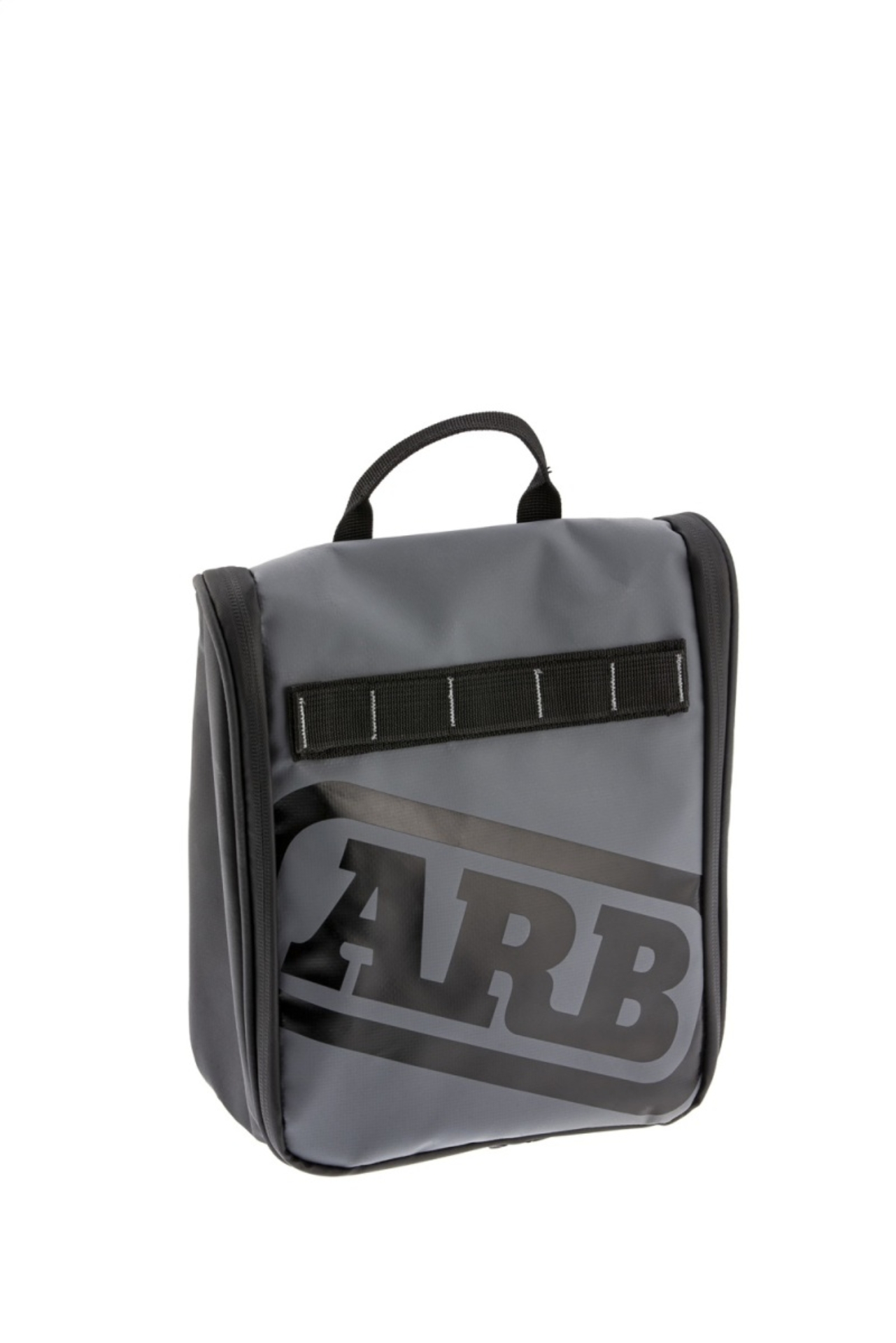 Picture of ARB Toiletries Bag Charcoal Finish w/ Red Highlights PVC Outer Shell Mesh Pockets Mirror