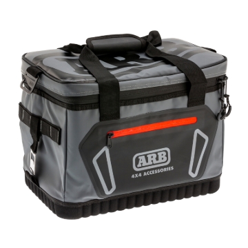 Picture of ARB Cooler Bag Charcoal w/ Red Highlights 15in L x 11in W x 9in H Holds 22 Cans