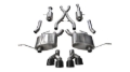 Picture of Corsa 2014-2021 Jeep Grand Cherokee 3.6L V6 Black Sport Cat-Back Exhaust