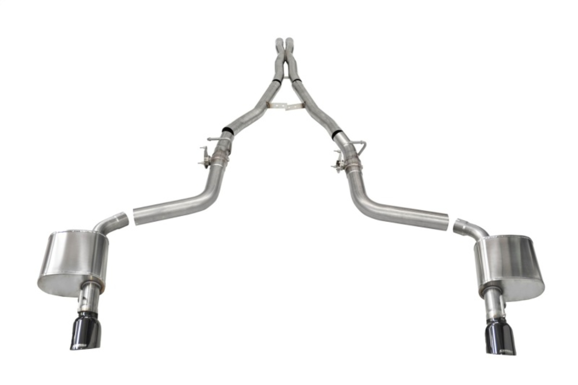 Picture of Corsa 2015-2023 Charger SRT/Hellcat/Redeye 2.75in Valved Catback DRE w/ Single 4.5in Blk PVD Tips
