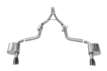 Picture of Corsa 2015-2023 Charger SRT/Hellcat/Redeye 2.75in Valved Catback DRE w/ Single 4.5in Blk PVD Tips