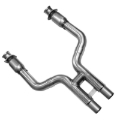 Picture of Kooks 07-10 Ford Mustang Shelby GT500 1-7/8 x 3 Header & Green Catted H-Pipe Kit