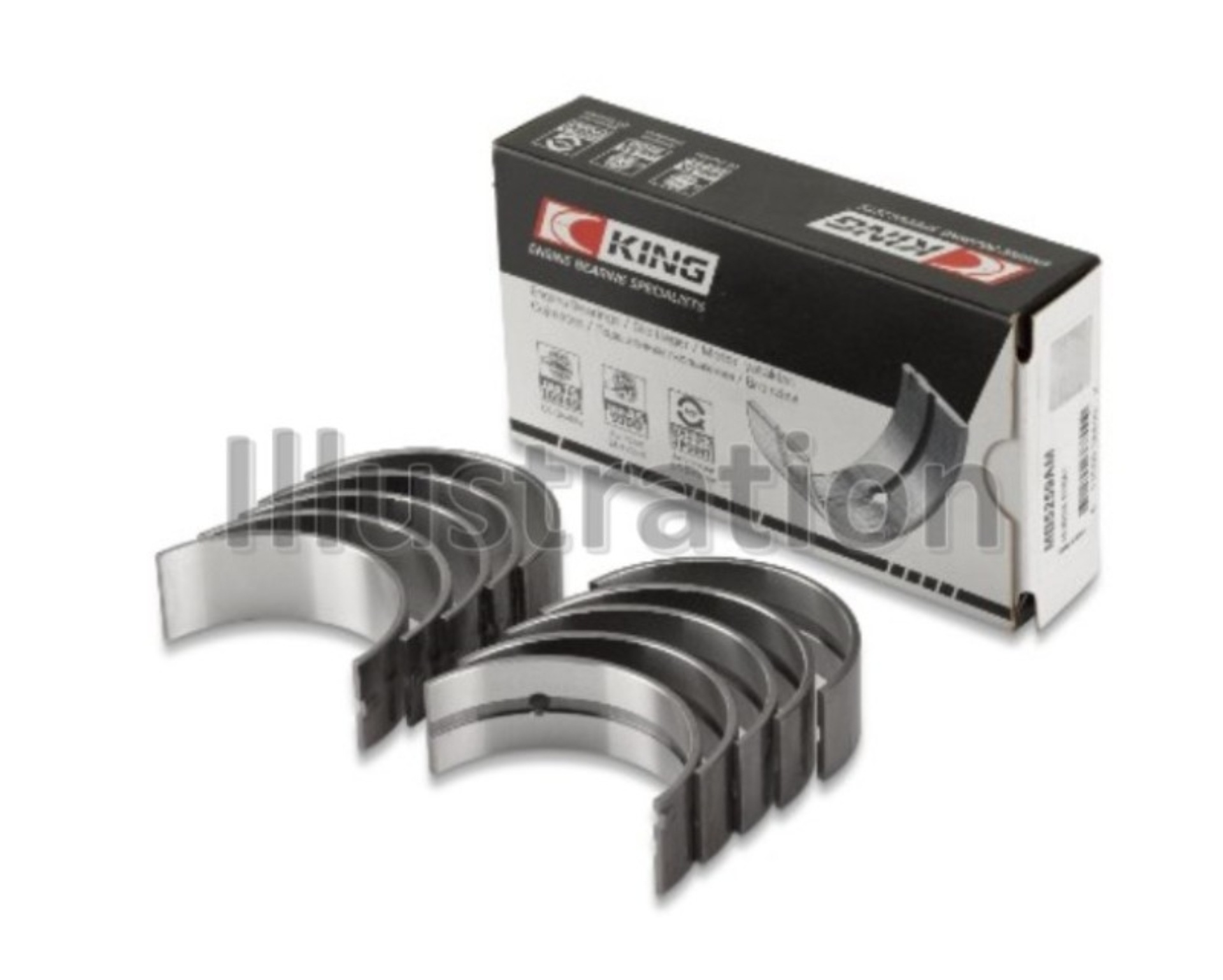 Picture of King Engine Bearings AMC/Jeep 390/401 Crankshaft Main Bearing Set - Undersize 0.10IN