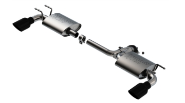 Picture of Borla 19-21 Mazda 3 Hatchback 2.0/2.5L NA S-Type Axle-back Black Chrome Tips