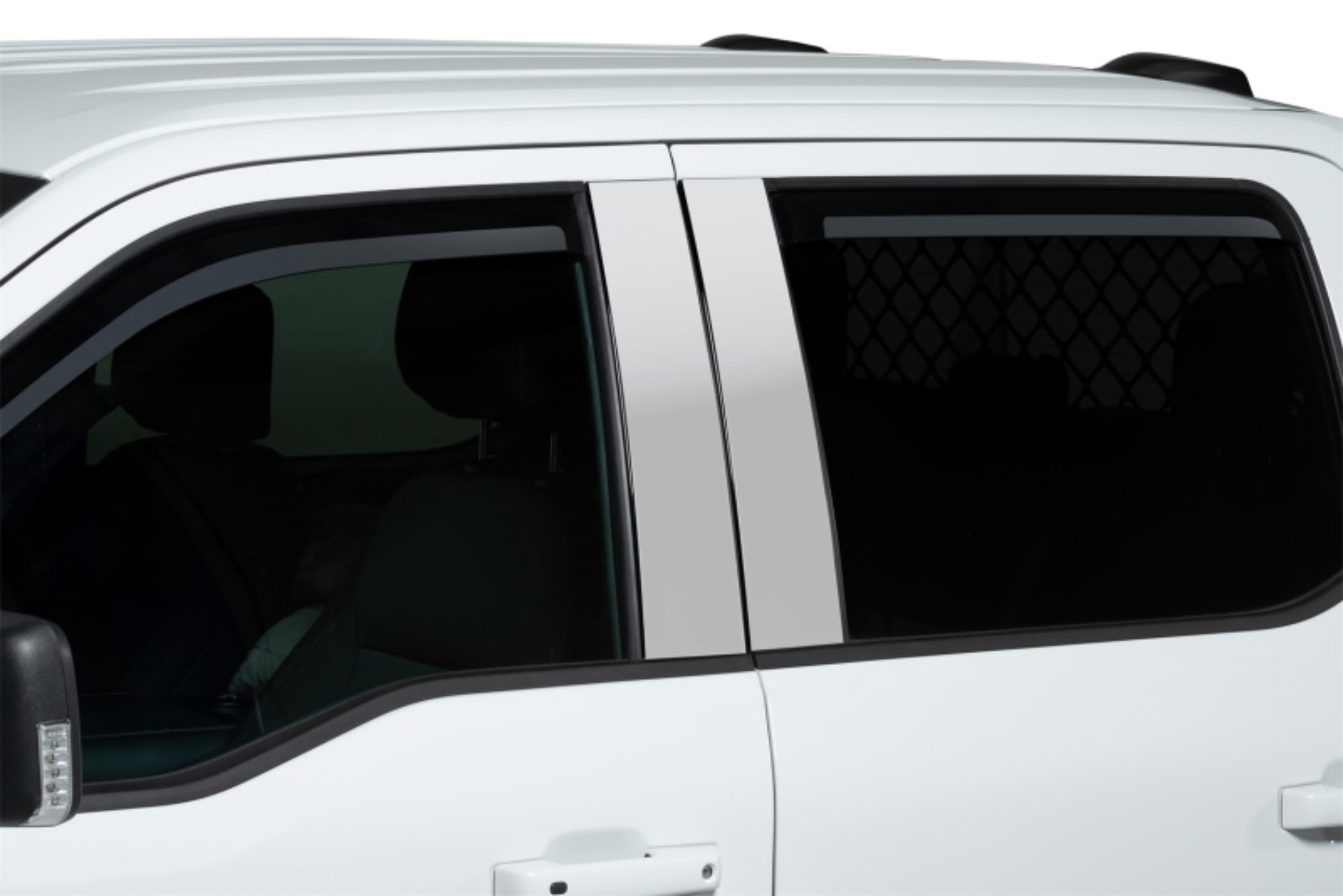 Picture of Putco 2021 Ford F-150 - Super Cab Element Chrome Window Visors (Set of 4)