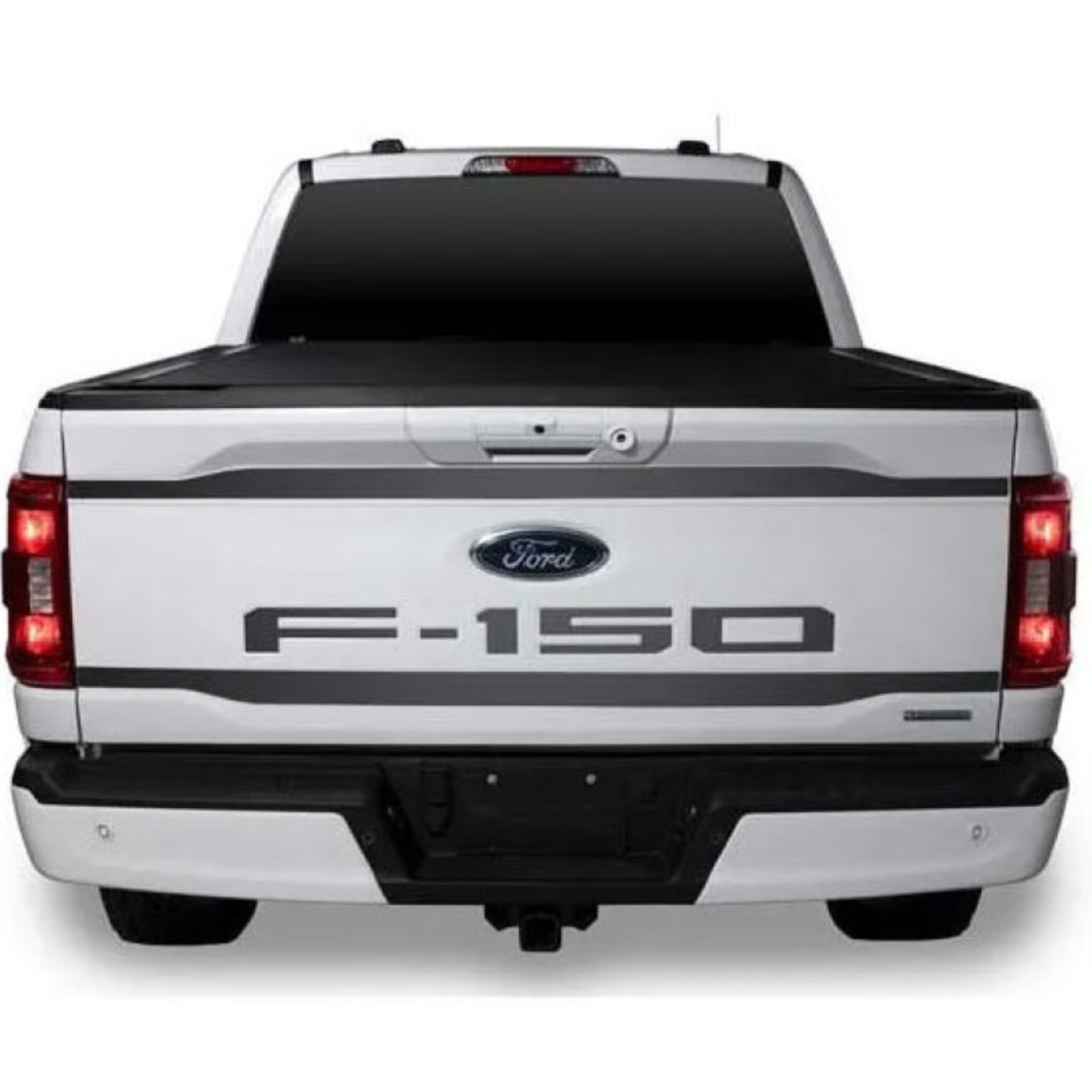 Picture of Putco 2021 Ford F-150 Stainless Steel Black Platinum Upper/Lower Tailgate Accent (2pcs)