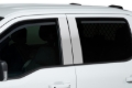 Picture of Putco 2021 Ford F-150 Super Crew Element Chrome Window Visors (Set of 4)