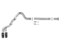 Picture of aFe Power 15-16 Ford F250/F350 6.7L Diesel Rebel XD 4in 409 SS DPF-Back Exhaust System - Black Tips