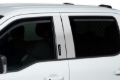 Picture of Putco 2021 Ford F-150 - Super Crew / Super Cab / Reg Cab Element Chrome Window Visors (Front Only)