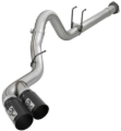 Picture of aFe Power 11-14 Ford F250/F350 6.7L Diesel Rebel XD 4in 409 SS DPF-Back Exhaust System - Black Tips