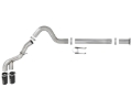 Picture of aFe Power 11-14 Ford F250/F350 6.7L Diesel Rebel XD 4in 409 SS DPF-Back Exhaust System - Black Tips