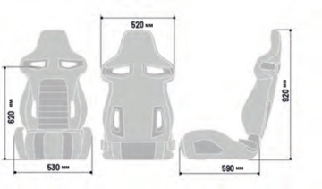 Picture of Sparco Seat R333 2021 Black