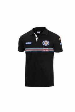 Picture of Sparco Polo Replica Martini-Racing Large Black