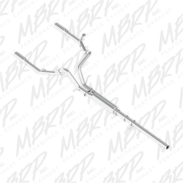 Picture of MBRP 14 Chevy/GMC 1500 Silverado/Sierra 4.3L V6/5.3L V8 Dual Split Rear Alum 3in Cat Back Exhaust