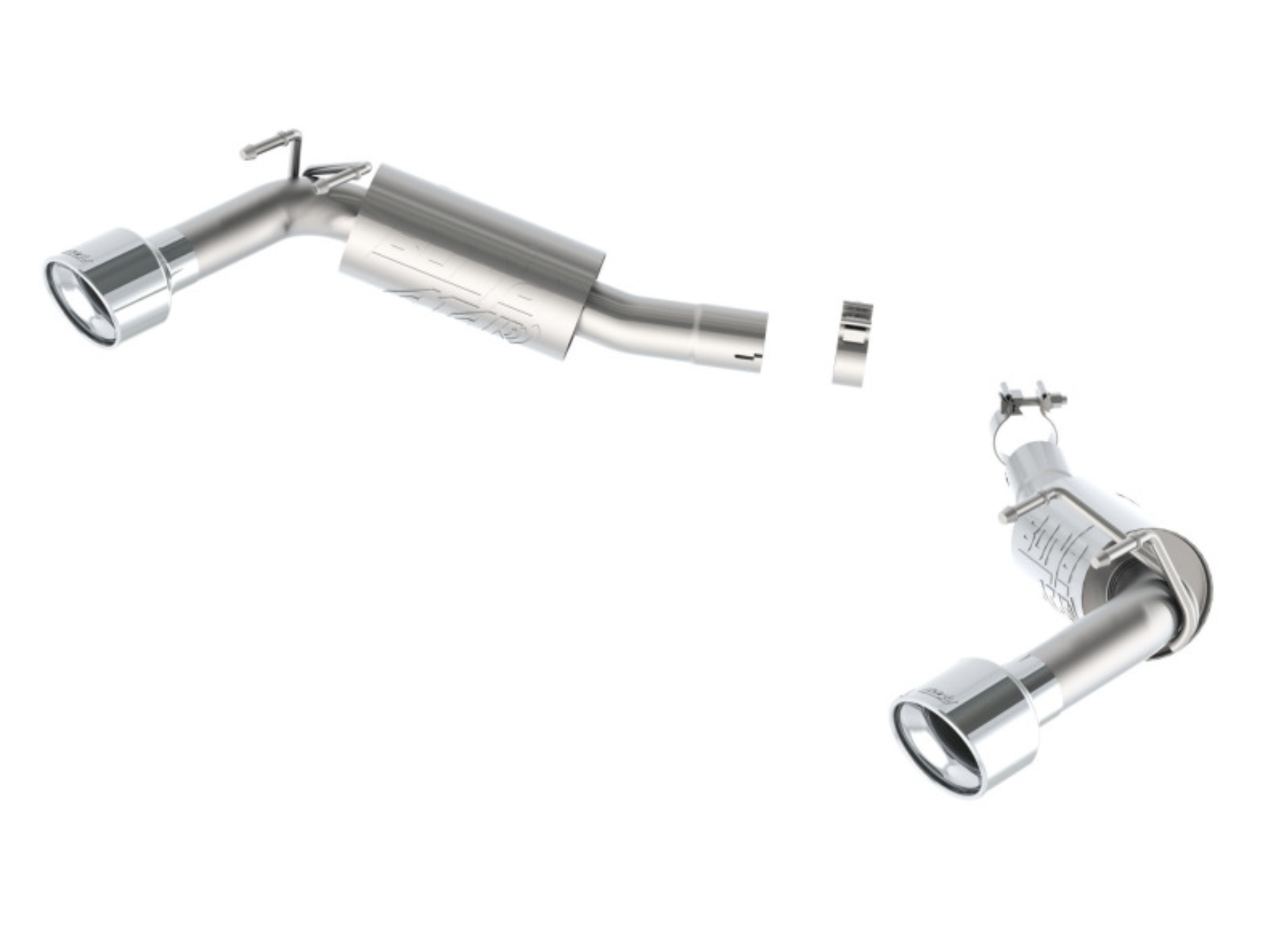 Picture of Borla 14-15 Camaro SS 6.2L V8 RWD Single Split Rr Exit ATAK Exhaust (rear section only)